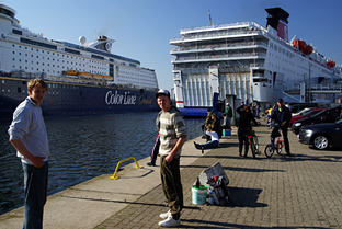 Heringsangeln im Kieler Hafen